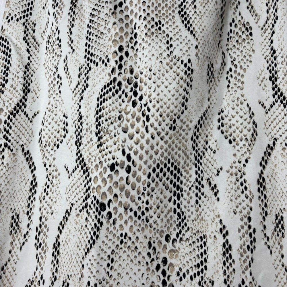 White House Black Market Skirt Womens 2 Grey Snakeskin Print Animal Knee - Picture 4 of 8